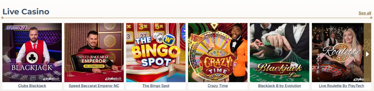 Prime Casino casino ao vivo