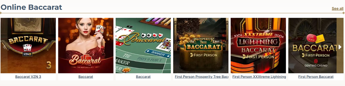 Prime Casino bacará online